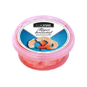Tiigerkrevetid marinaadis 100 g neto, MARWI, 185 g