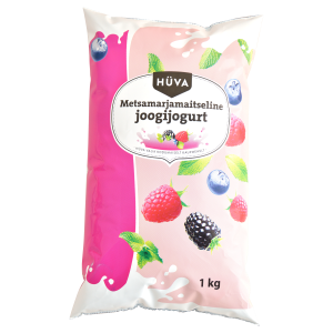 Hüva joogijogurt 1kg metsamarja