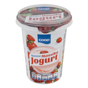 Coop Koorene jogurt maasika 400g