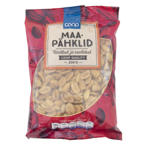 Coop Maapähklid röstitud ja soolatud 200g