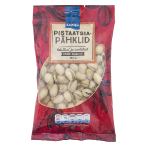 Coop Pistaatsiapähklid 150g röstitud, soolatud