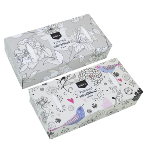 Hüva pehmed salvrätikud 3kih 90tk karbis