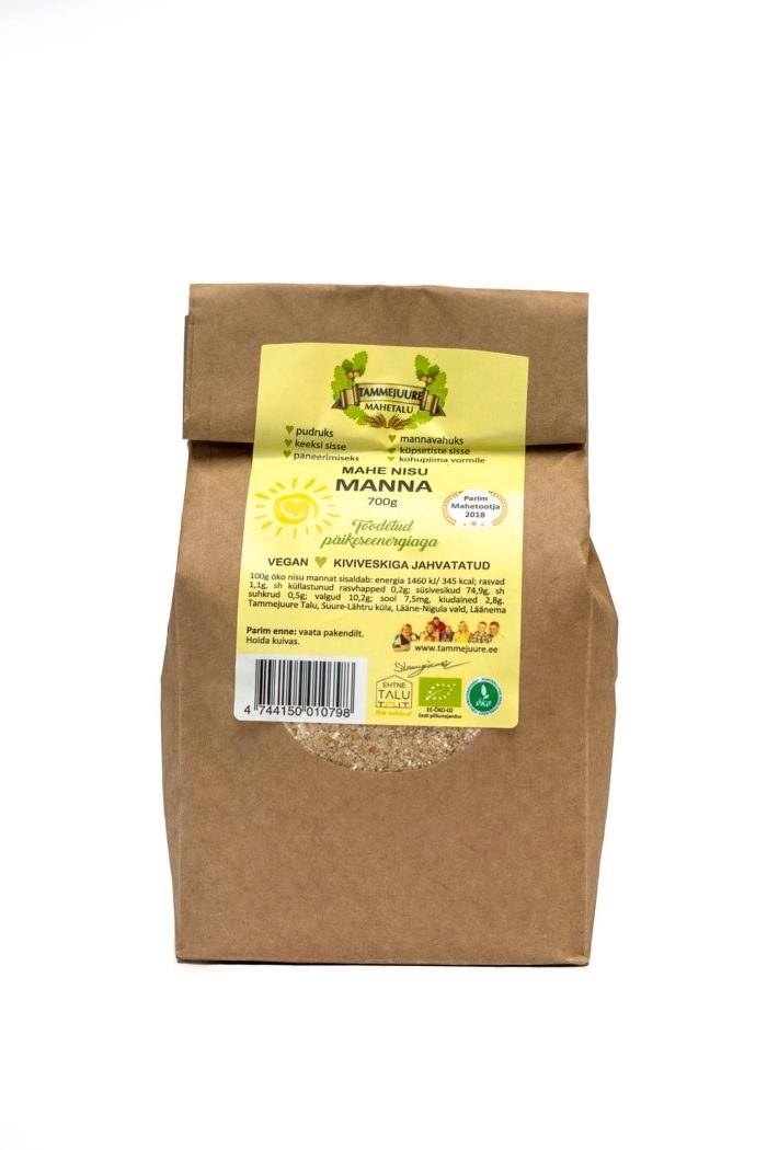 Nisumanna, kiviveski 700 g mahe