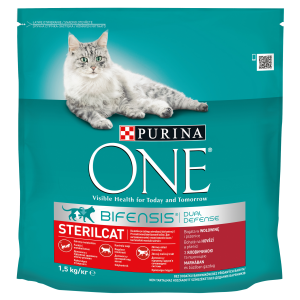 Kuivsööt steriliseeritud kassile, PURINA ONE, 1,5 kg