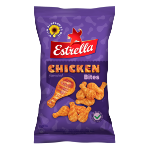 Estrella Bites kartulisnäkk 110g grillkanamaits.