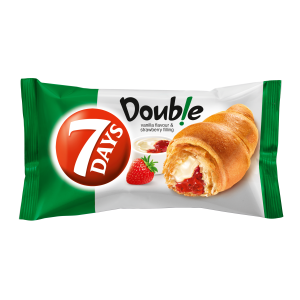 7 DAYS Double croissant vanilje-maasikatäidisega 60g