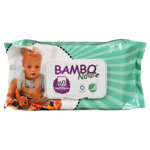 Bambo Nature salvrätikud 80tk niisked