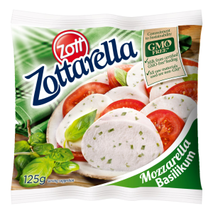 Mozzarella basiilikuga, ZOTT, 125 g