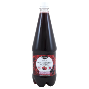 Hüva Siirup 1L Mustasõstra-Vaarika