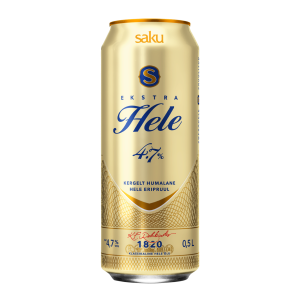 Saku Ekstra Hele hele õlu 4.7% vol 0.5L