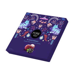 Pure kommikarp šokolaaditrühvel 120g mustsõstra täidis