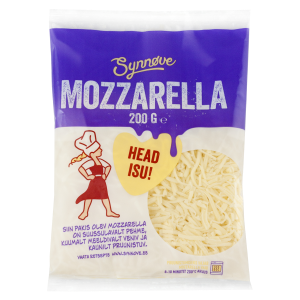 Riivjuust mozzarella, SYNNOVE, 200 g