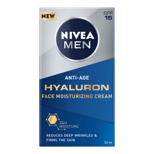 Näokreem vananemisvastane Anti Age Hyaluron, meestele, NIVEA, 50 ml