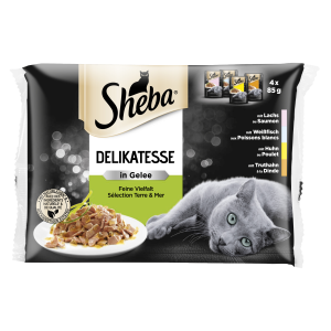 Sheba kiisueine 4*85g segamenüü zhelees