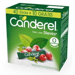 Stevia pulbripakikesed N40+N10, stevioolglükosiidil põhinev lauamagusaine, CANDEREL, 75 g