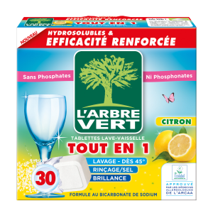 Larbre Vert Lemon nõudepesumasina tabletid 30tk