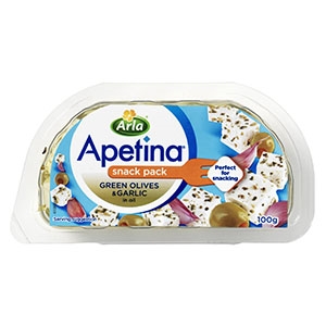 Snack valge juust küüslauguga, APETINA, 100 g