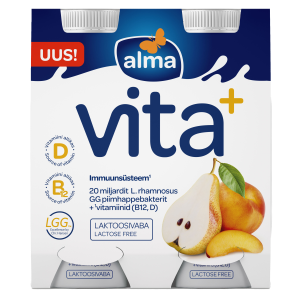 Alma Vita+ jogurtijook puuvilja 4*100g laktoosivaba