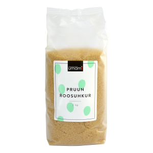 Umami Pruun roosuhkur 1kg rafineerimata