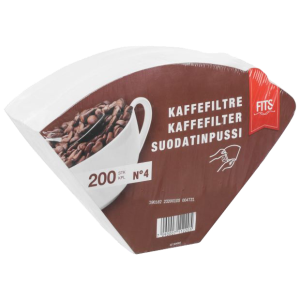 Kohvifilter Fits nr.4 200tk valgendamata