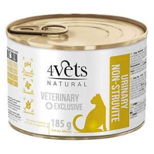 4Vets looduslik veterinaartoit, konserv "Urinal support" kassidele 185 g