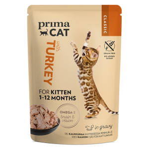 Kassipoegadele kalkun kastmes, PRIMACAT, 85 g