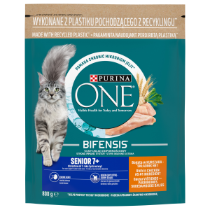 Kuivtoit seenior kassile kana-täistera, PURINA ONE, 800g