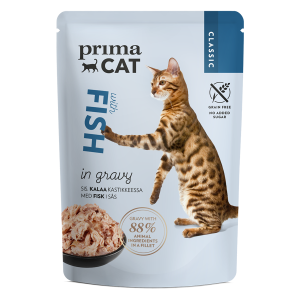 Primacat täissööt kassidele kalaga kastmes 85g