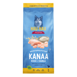 Kana-riisi ja kaeraga koerte kuivtoit 2kg
