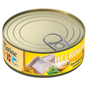 Marine ABC Atlandi heeringas õlis 240g
