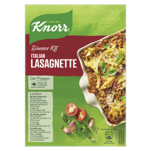 Knorr pasta Lasagnette valmistamise komplekt 270g