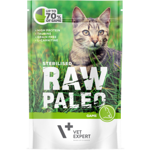 Raw Paleo kiisueine ster.100g ulukiliha