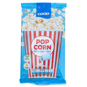 Coop mikropopcorn 90g soolaga