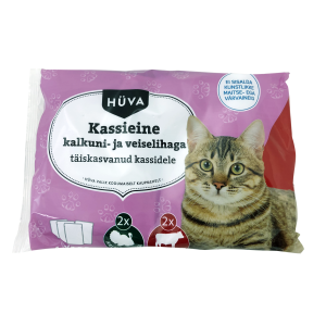 Hüva kassieine 4*100g kalkuni-veise