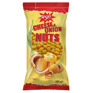 JEGA Maapähklid juustu-sibulamaitselised 200g