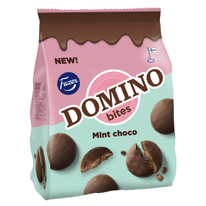 Piimašokolaadiga (33%) kaetud piparmündimaitselised kakaoküpsised, 185g