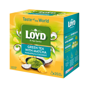 Loyd Tea Of The World roheline tee 20*1.5g matcha,ananass,kookos