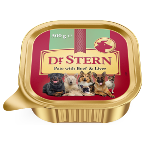 Dr.Stern veiseliha ja makapasteet koertele 300g alu cup