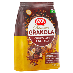 Axa Premium müsli 330g shok.ja banaaniga