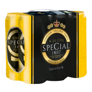 A. LE COQ õlu Premium Special hele 5,2% 50cl 6-pakk (purk)