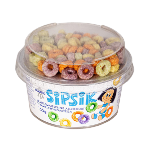 Jäätise AB-jogurt teraviljarõngastega, SIPSIK, 165 g