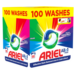 Geelkapslid Ariel Color 100tk