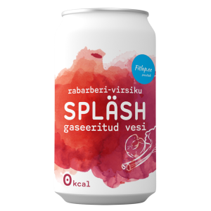 Rabarberi-virsiku gaseeritud vesi, SPLÄSH, 300 ml