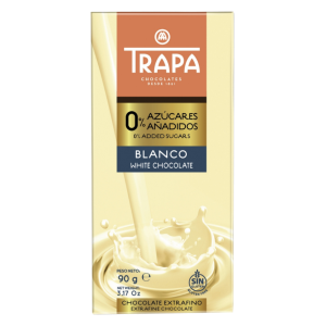 TRAPA Suhkruvaba valge šokolaad 90g