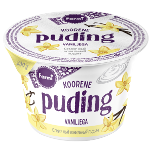Farmi koorene vanilje puding 230g