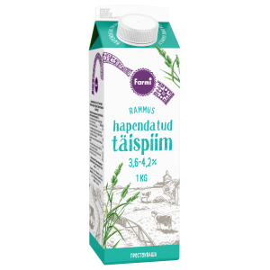 Farmi hapendatud täispiim 3.6-4.2% 1kg