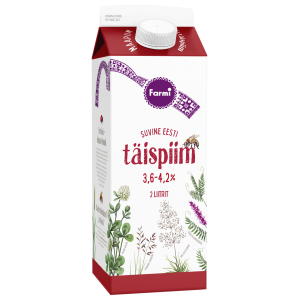 Farmi täispiim 3.6-4.2% 2L pure