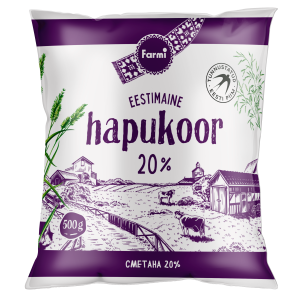 Farmi hapukoor 20% 500g kilepakk