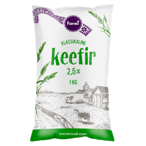 Farmi keefir 2.5% 1kg kilepakk