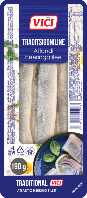 Heeringafilee Vici 190g traditsiooniline õlita